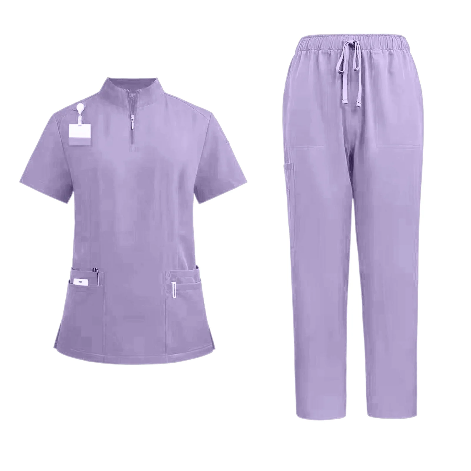 

Wholesale Durable Lightweight Scrubs Suit Men Healthcare Worker Doctor Nurse Veterinary Pharmacy Uniforms Comfortable Jogger