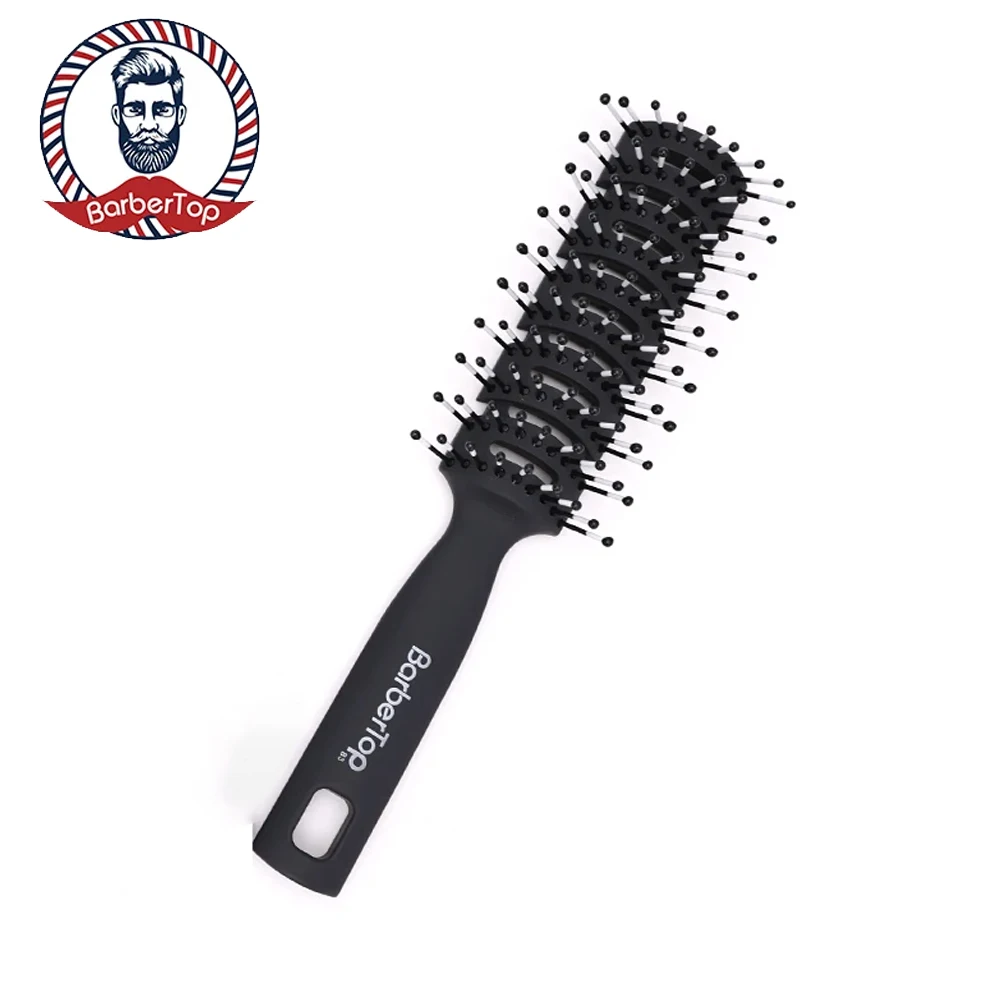 

Professional Barber Hair Dyeing Cutting Coloring Brush with Anti-Scalding Fish Bone Shape Comb Man's Hairstyling Tool