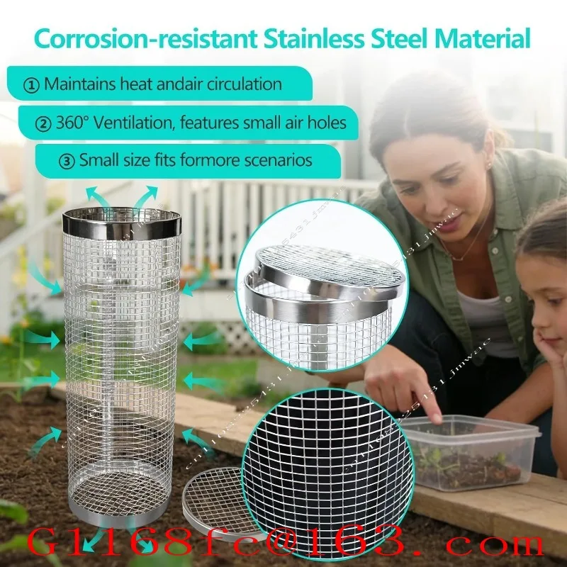 Underground compost bin, small round stainless steel metal compost bin for home garden and outdoor free shipping
