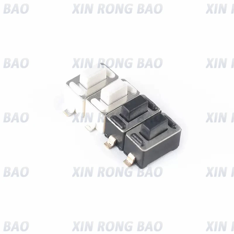 100PCS 3*6*5mm 2pin SMD Tact Switch Push Button White Button Touch Switch 3x6x5H 3*6*5