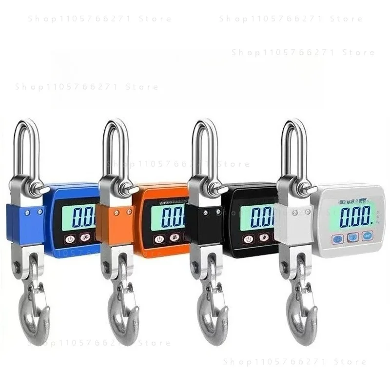 1pcs Dynamometer 60kg 300/500N1 tons 2/3T pulling force test instrument push-pull force meter digital display instrument