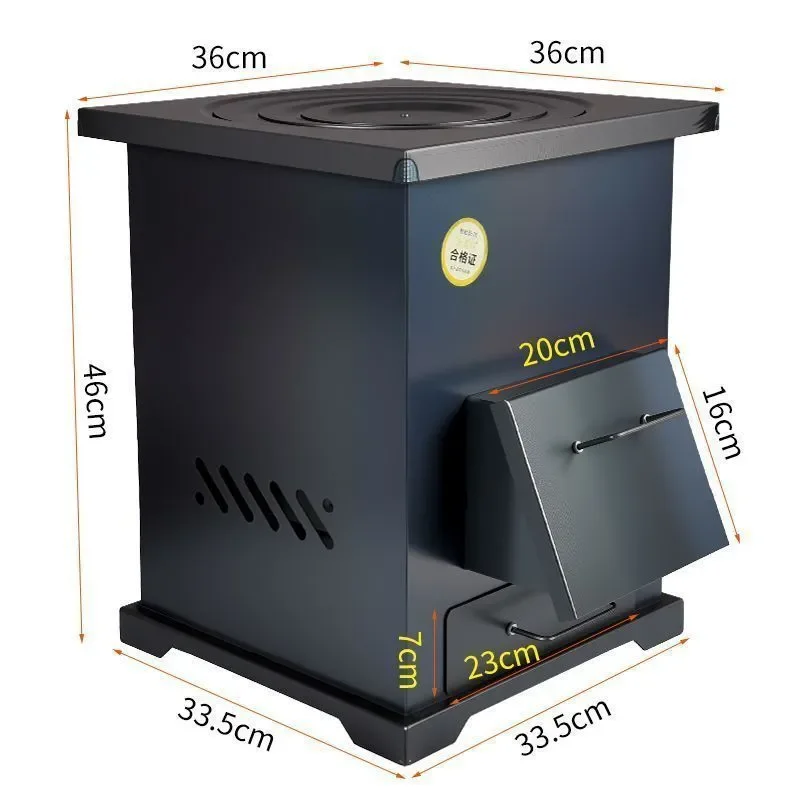 Cooking rural smokeless vaporization dual-purpose thickened new winter indoor energy-saving firewood coal