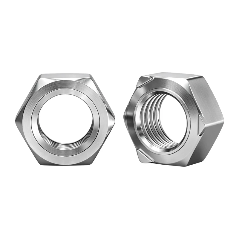 304 Stainless Steel DIN929 Hexagon Weld Nuts With & Without Projections M3 M4 M5 M6 M8 M10 M12 Projection Welding Hex Nuts
