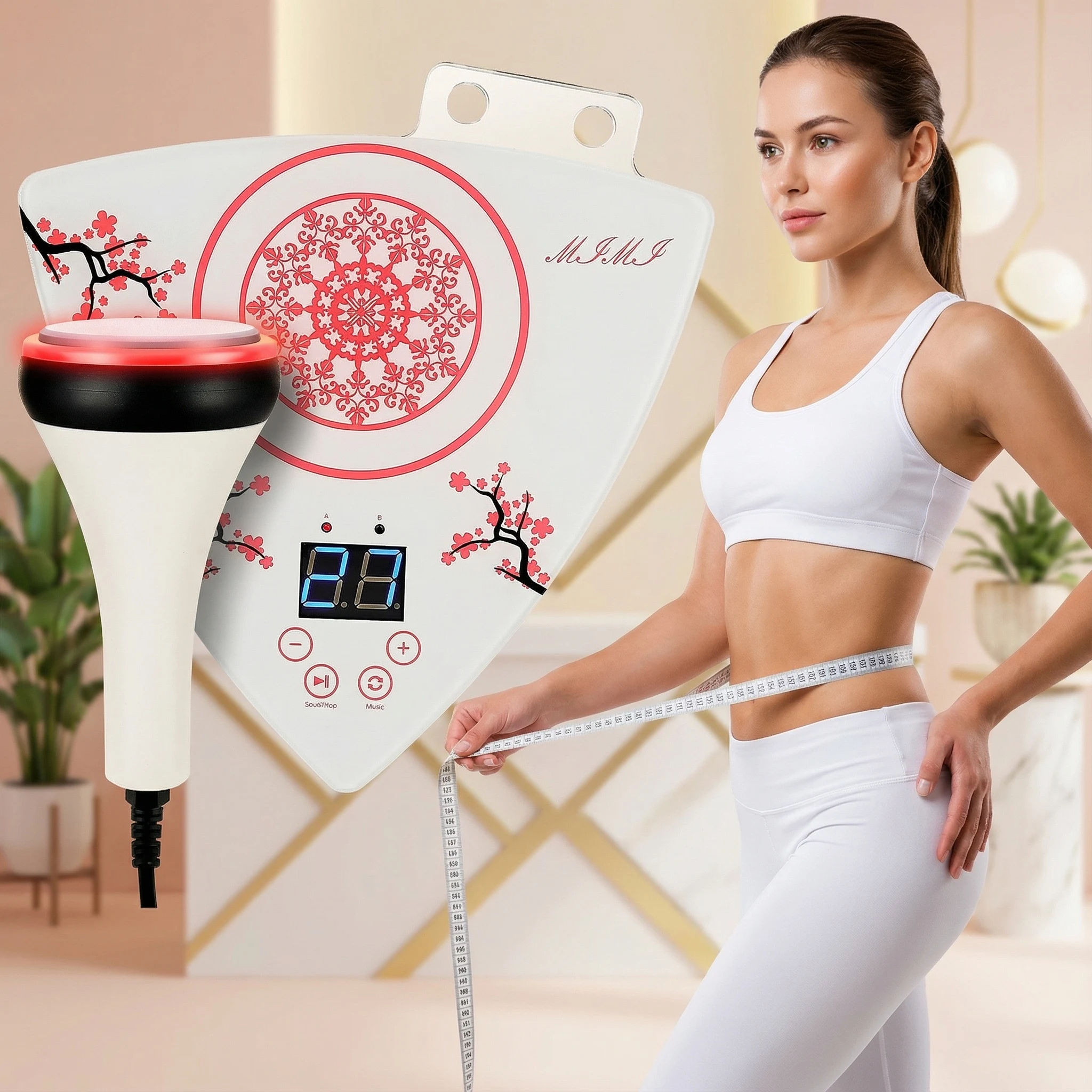 Ultrasonic 80KHz Cavitation Machine Body Massage Beauty Care Device for Home and Spa Use