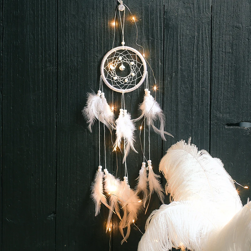 Handmade Dream Catcher Ornament Creative Bell Girl's Heart Best Friend Birthday Gift Indoor Hanging Decoration Home Decor