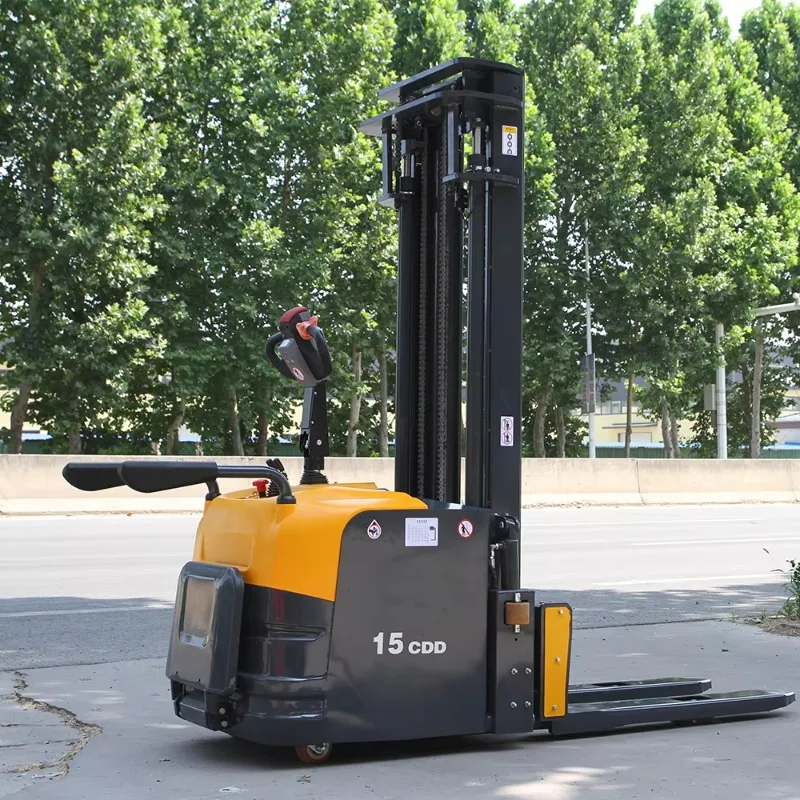 High Quality Fully Automatic Electric Stacker Operation Electric Forklift Warehouse