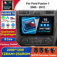Android 15 Car Radio For Ford Fusion 1 2005 - 2012 GPS NAVI Multimedia Video Player 4G WIFI Wireless Carplay Auto QLED Head Unit
