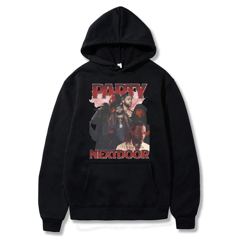 

Rapper Partynextdoor Sorry I'm Outside Tour Graphic Hoodie Male Casual Fleece Cotton Sweatshirt Men Hip Hop Oversized Hoodies