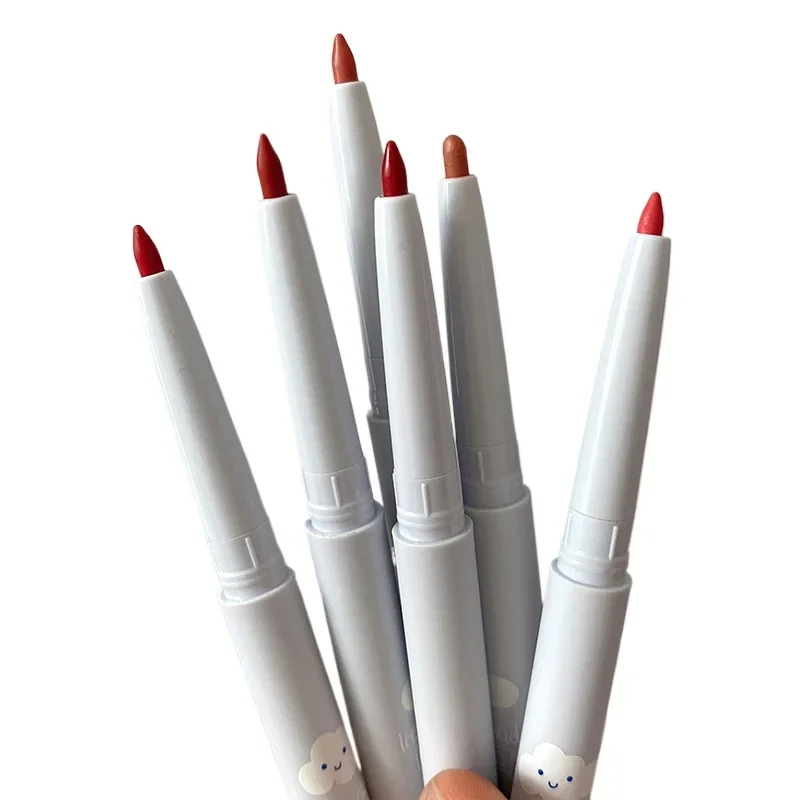 

~Плаiner для губ с двойной головкой, водонепроницаемая и долговечная, невыцветающая, ленивая помада, ручка-крючок