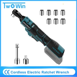 Cordless Electric Ratchet Wrench 3/8 18V Wrench Angle Drill Screwdriver Removal Screw Nut Auto Repair for Makita Battery