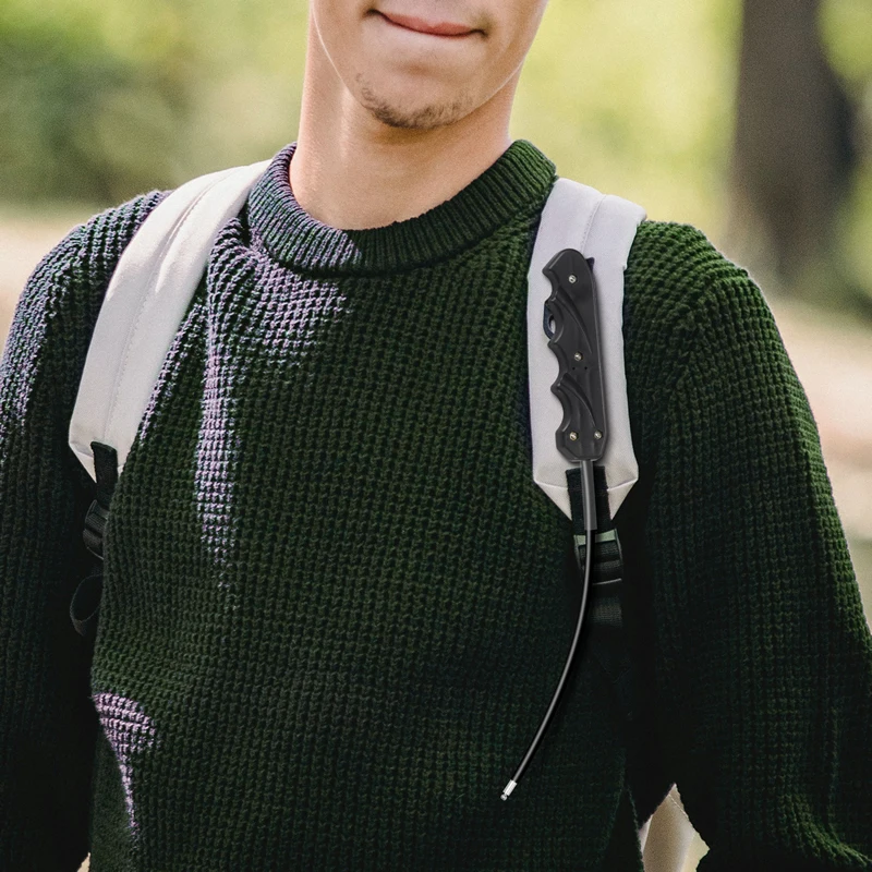 1PC EDC Portable Self-defense Multi-Purpose Whip Biker Runners Whip Belt Animal Control Tool Window Breaker Personal Safety Tool