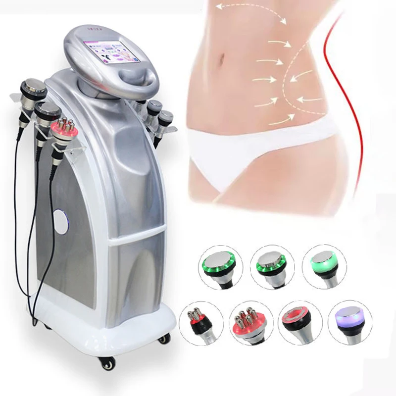 7 In 1 80K Cavitation Vacuum Body Slimming Weight Loss Machine Fat Reduce Lymphatic Drainage Skin Tightening Beauty Equipment