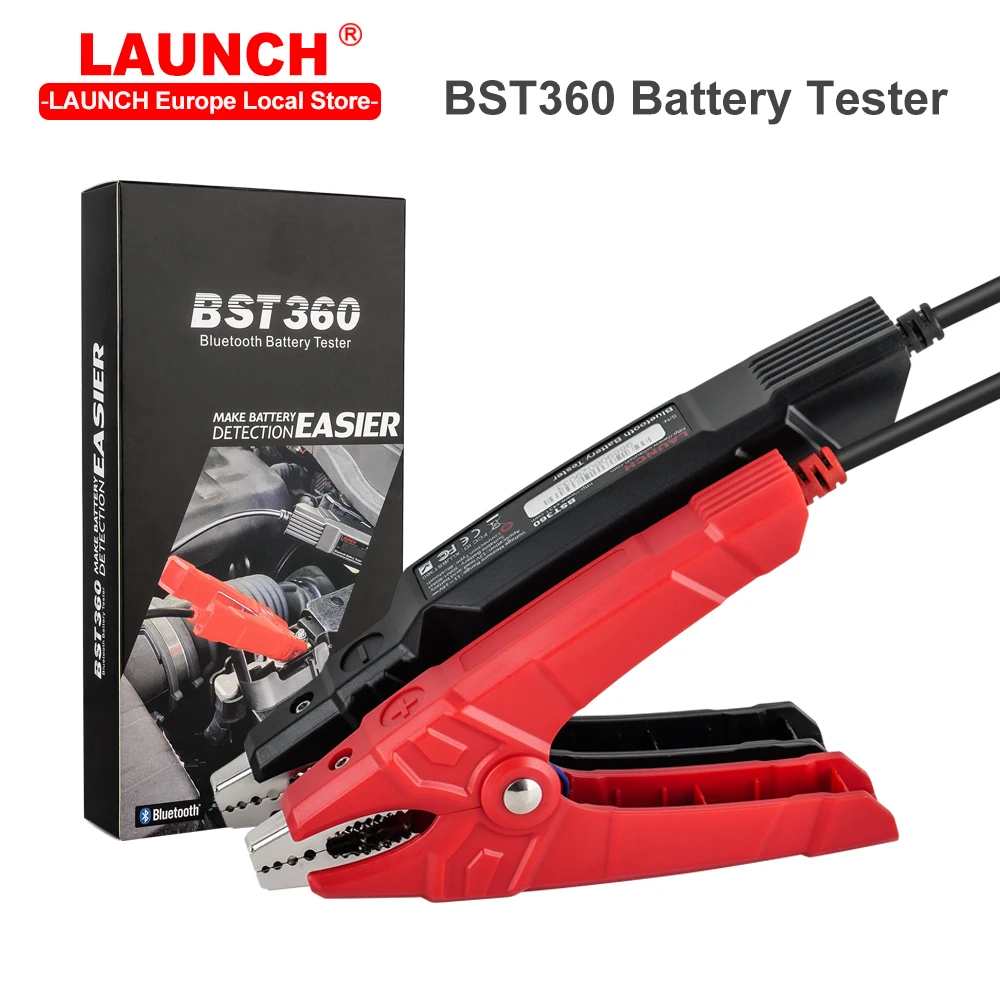 

LAUNCH BST360 BST-360 Battery Tester 11V 16V Car Motorcycle Battery Analyzer Load Cranking Charging Diagnostic Tool PK BM550