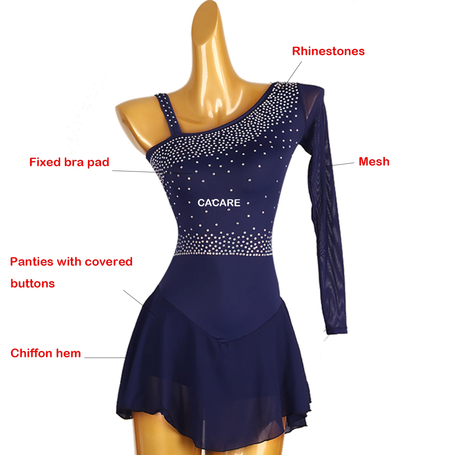 Figure Skating Dress Dance Wear Stage Costume Clothing Girl Children Clothes Artistic Ice Skating Dress Dance Leotard #220