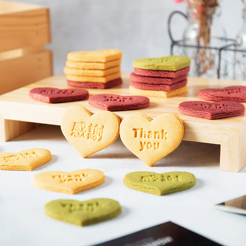 

3Pcs/Set Cookie Mold Thank you letter Cookie Biscuit Stamp Press Mould Cookie Cutter Sugarcraft Fondant Cake Decorating Tools