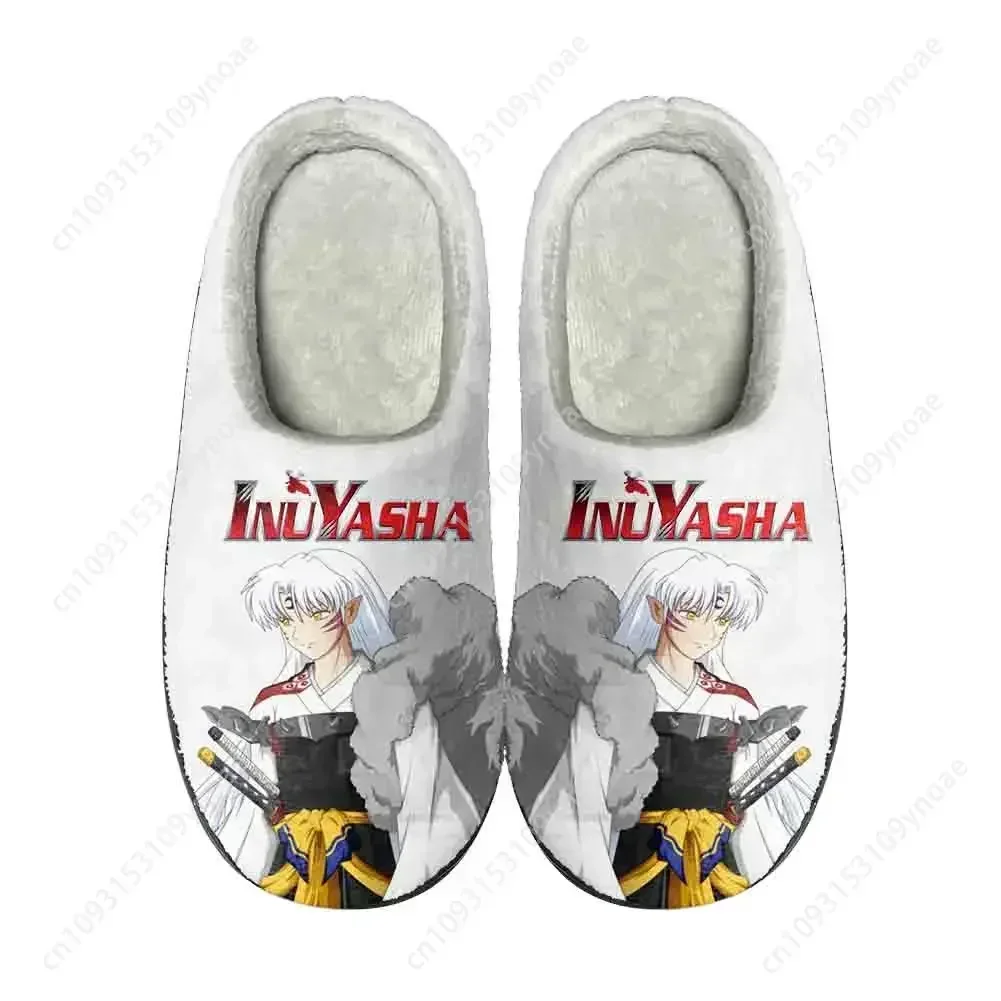

Anime Inuyasha Kikyō Home Cotton Custom Slippers High Quality Mens Womens Plush Fashion Casual Keep Warm Shoes Thermal Slipper