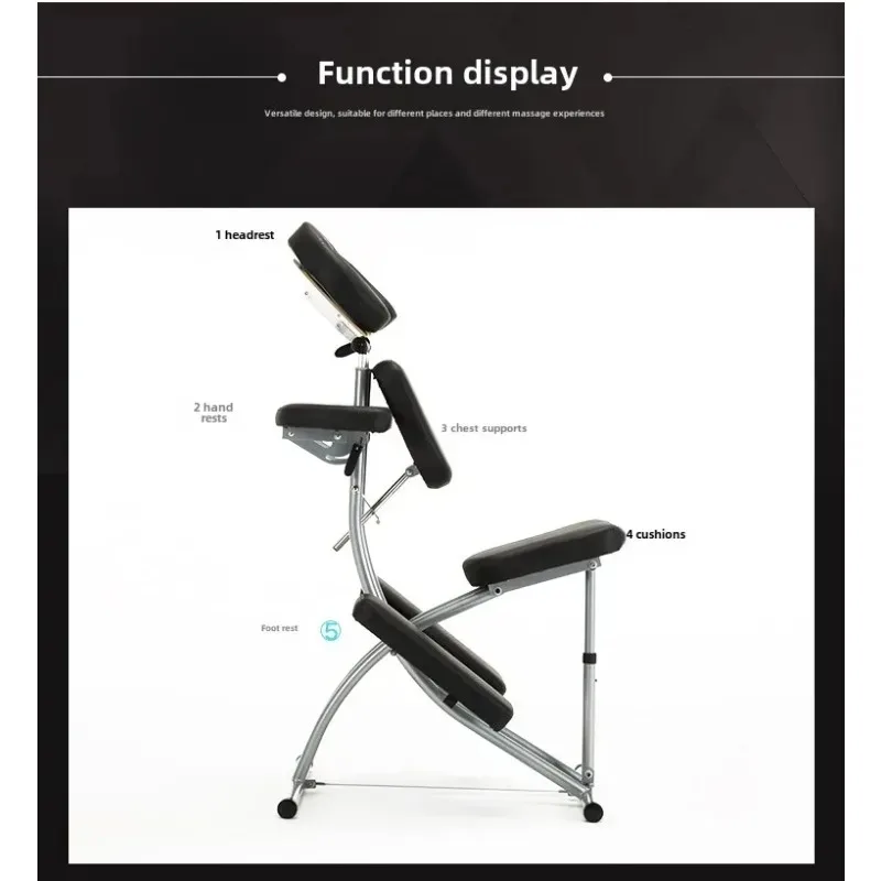 Portable Folding Massage Chair, Multifunctional Scraping Health Chair, Beauty Bed Sofa Combo for Home and Beauty Salon Use