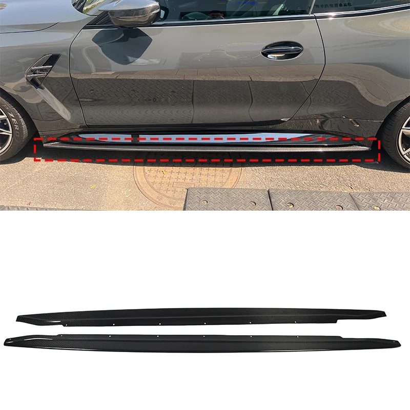 

R44 Style Side Skirt Extension New Condition Side Skirt Set Body Kit Bumper for G80 G82 M3 M4 2021+ Dry Carbon Fiber