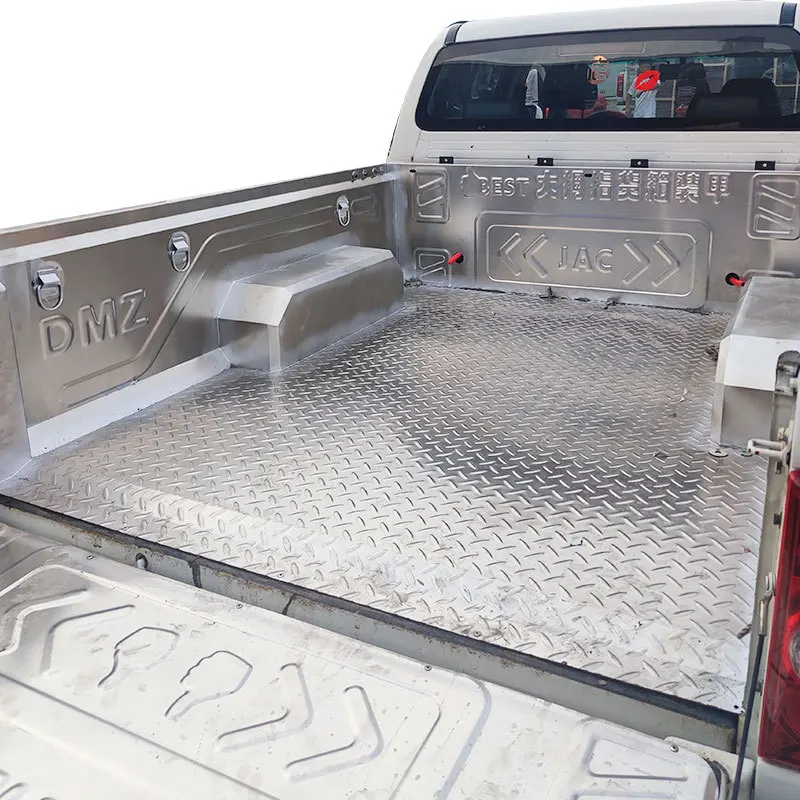 

Jiangling DADAO Stainless Steel Truck Bed Liner For Pickup 1.546M Anti Wear Protective Plate Tailgate Guard Cargo Mat