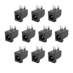 10 Uds DC-005 5,5x2,1mm conector de toma de corriente CC DC005 5,5*2,1 redonde la aguja terminales de montaje PCB