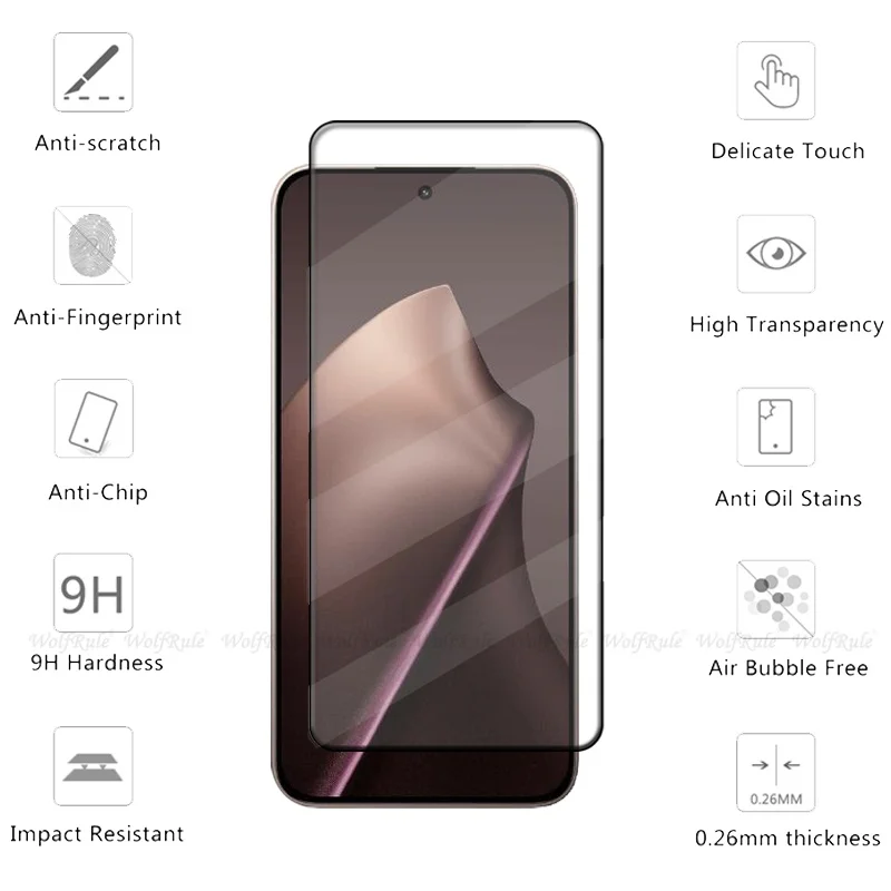 6 في 1 لهاتف Xiaomi 17 زجاج Xiaomi 17 من الزجاج المقسى غطاء حماية كامل غراء 9H واقي للشاشة زجاج عدسة Xiaomi Mi 17