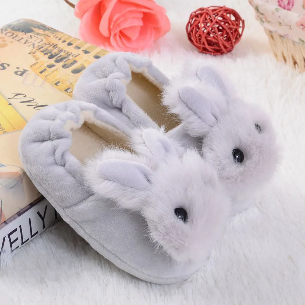 Baby Slippers Cartoon Warm Kids Toddler Soft-Soled Infant Shoes Boys Girls Baby Homewear