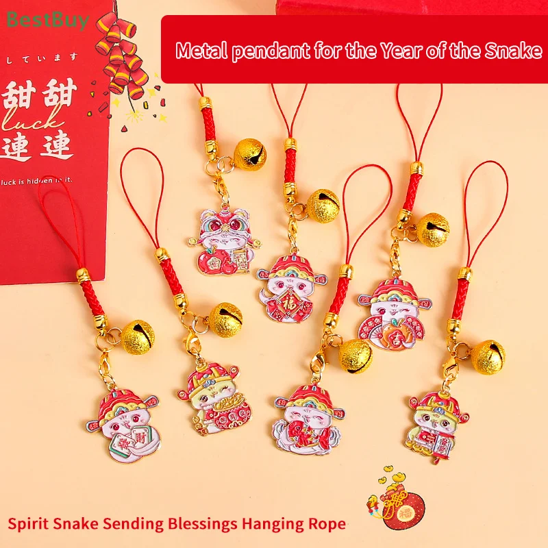 

Chinese New Year Zodiac Snake Lucky Keychain,Pendants for the Year Of The Snake,Bag Hanging Decoration Gifts