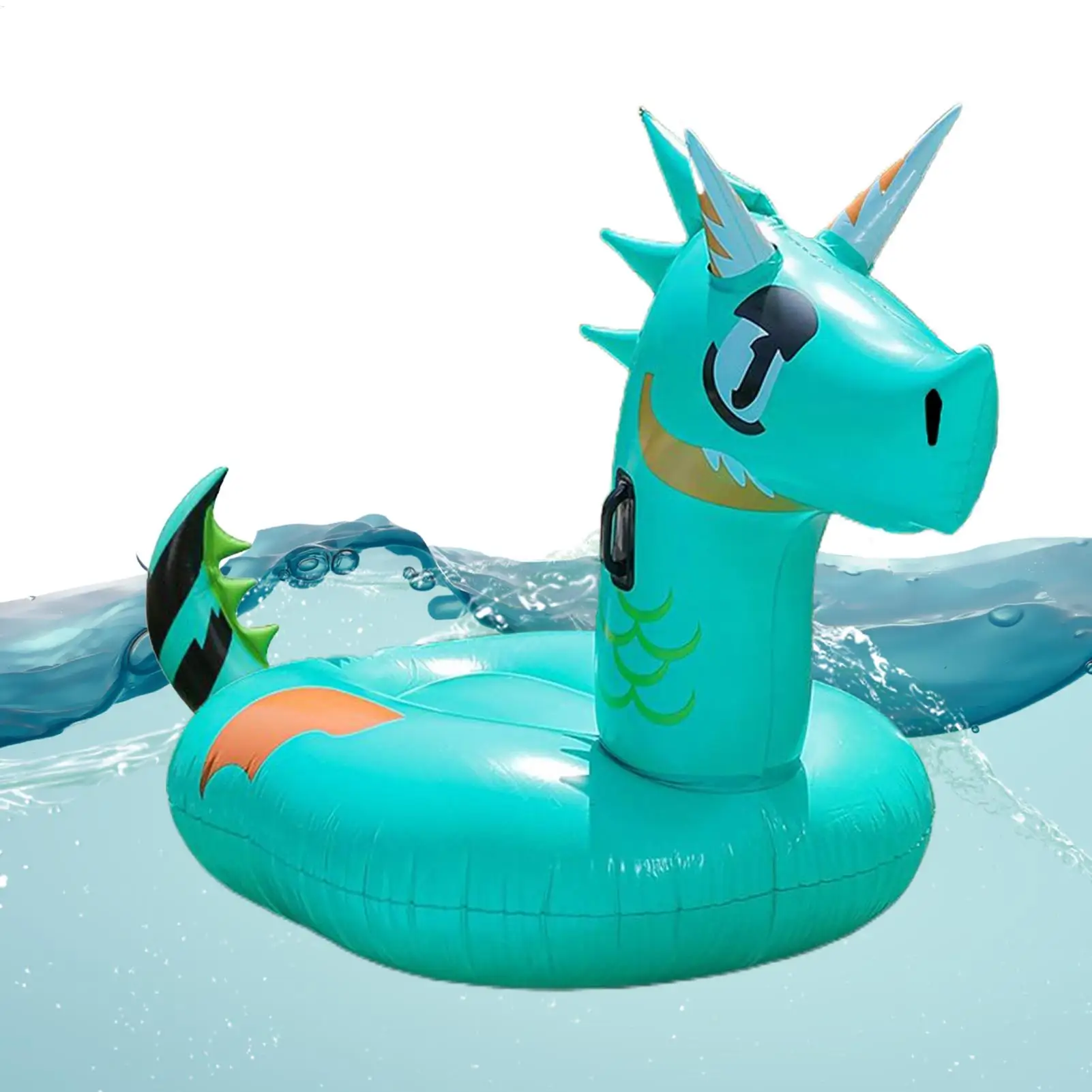 Piscina flutua adulto grande dragão piscina espreguiçadeira praia flutuador água brinquedos espreguiçadeira para crianças adultos jogos de verão ao ar livre lago
