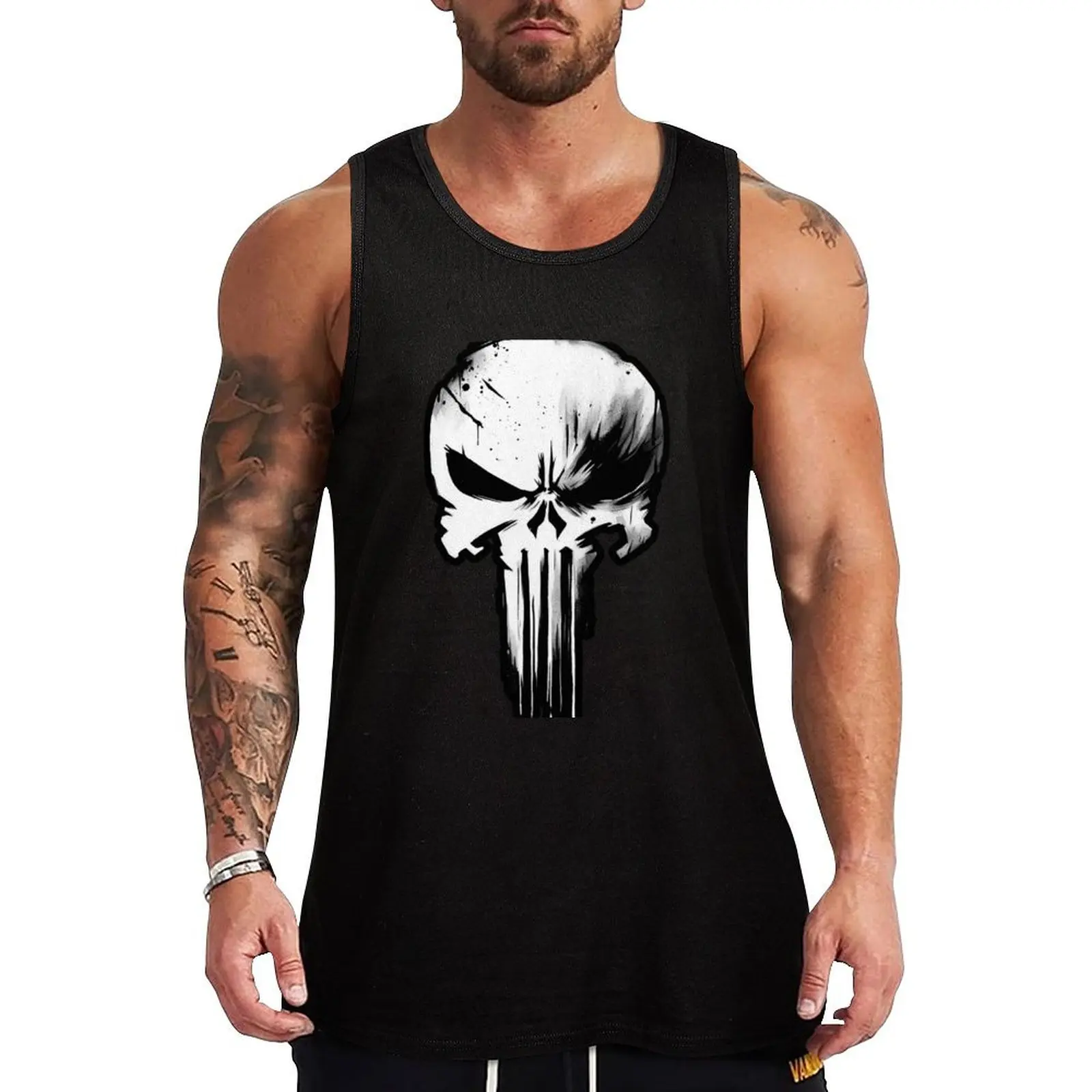 

Skull Sentinel Tank Top man sexycostume vest for men Men's sleeveless gym shirts