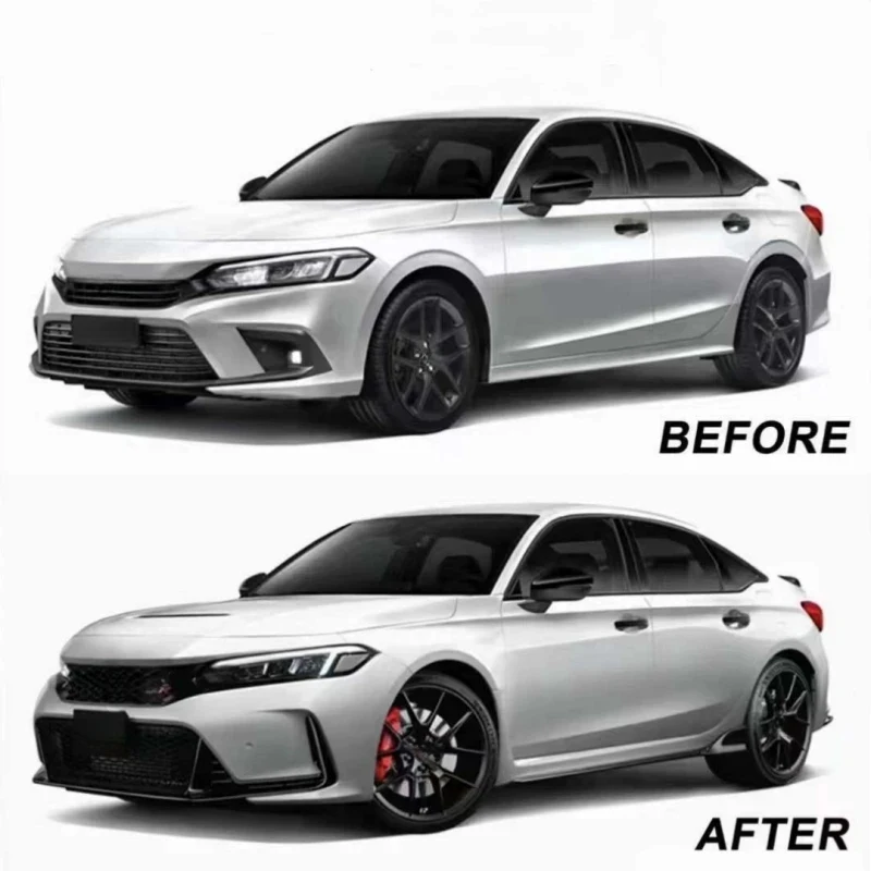 

Hong Sheng Auto Exterior Part 11th 2021 2022 2023 Upgr Type R Style Body Kit Front Rear Bumper Assemb Grille