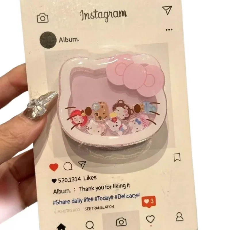 Hello Kitty mobile phone airbag support cartoon cute magnetic telescopic portable portable mobile phone bracket wholesale