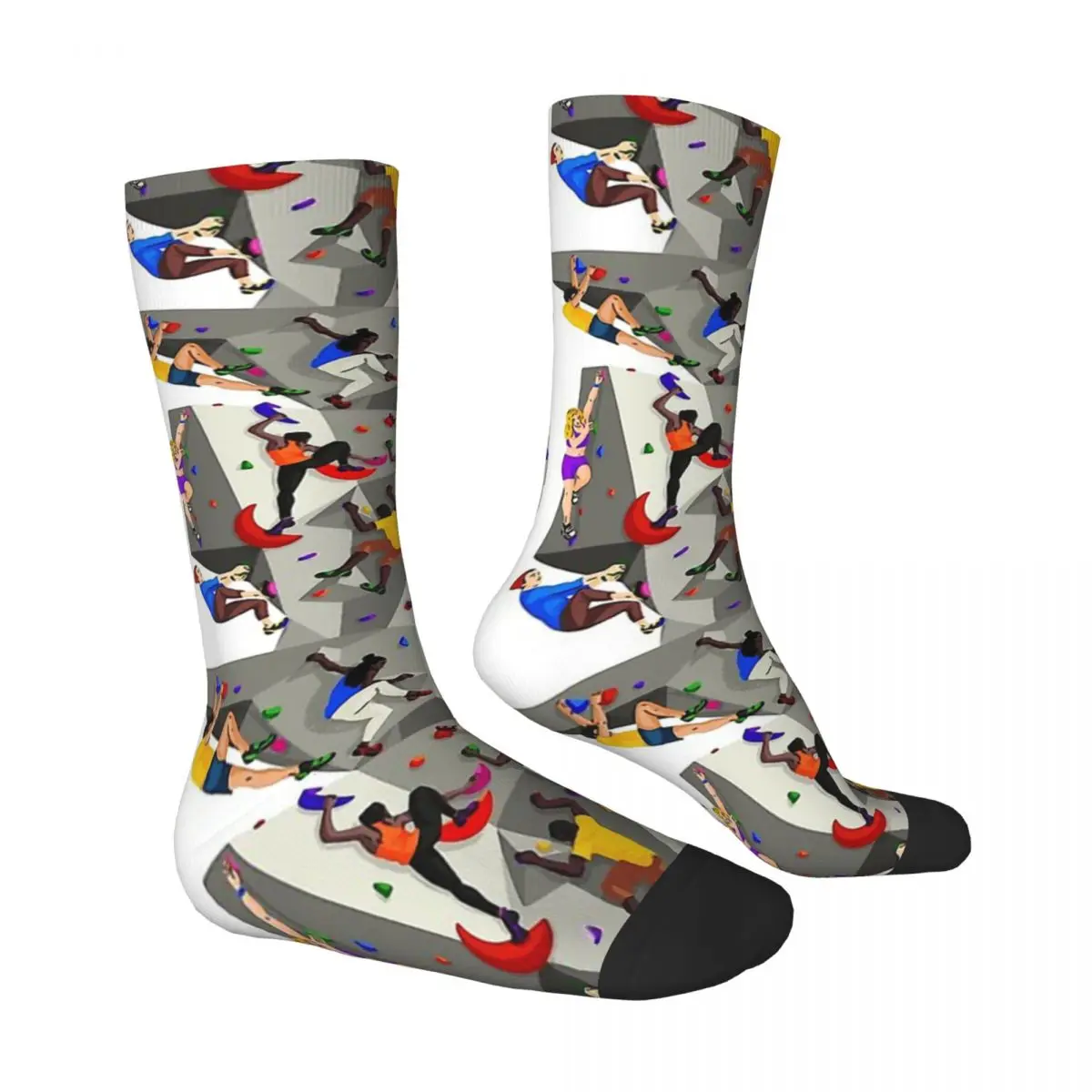 Rock Climbing Tribute To Bouldering Men Women Socks Windproof Novelty Spring Summer Autumn Winter Stockings Gift