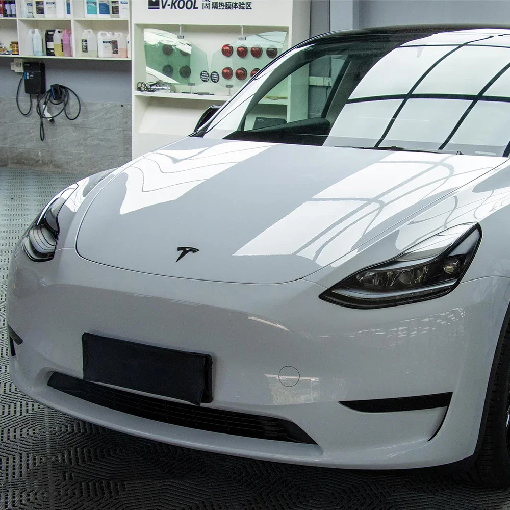 

Яркая глянцевая кристально-белая пленка для всего тела автомобиля, ПЭТ-пленка, наклейка, упаковочная фольга, наклейки «сделай сам», защитная пленка, автоаксессуары