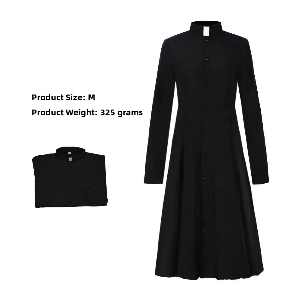 

Новинка 2024, Z2024, женский костюм средневекового священника для косплея, Ролевой костюм на Хэллоуин, женский священник, этнический сценический костюм, женская мода