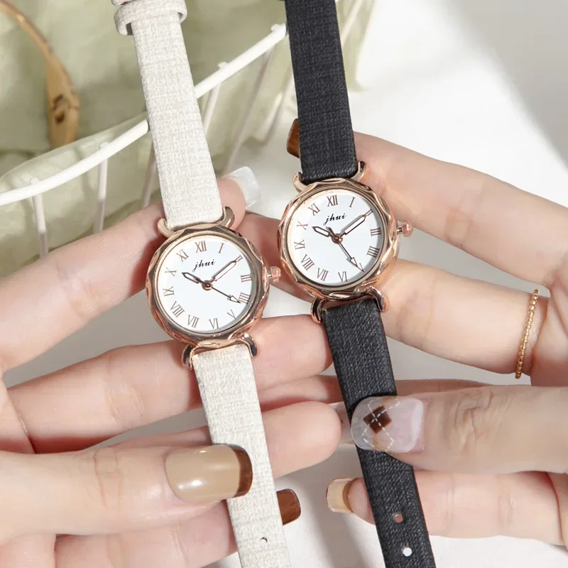 

Korean Minimalist Students Watch Roman Dial Watches for Women Fashionable Trendy Temperament Women's Watch Quartz Wristwatches