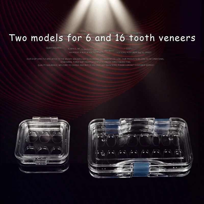 1PCS Membrane Plastic Denture Tooth Box Transparent Tooth Box Plastic Denture Teeth Box To Storage Crown And Bridges