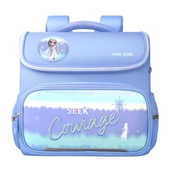 Disney-mochilas escolares de Frozen para niñas, morral ortopédico de hombro para estudiantes de primaria, Elsa, Anna, regalos para niños de grado 1-5, novedad de 2022