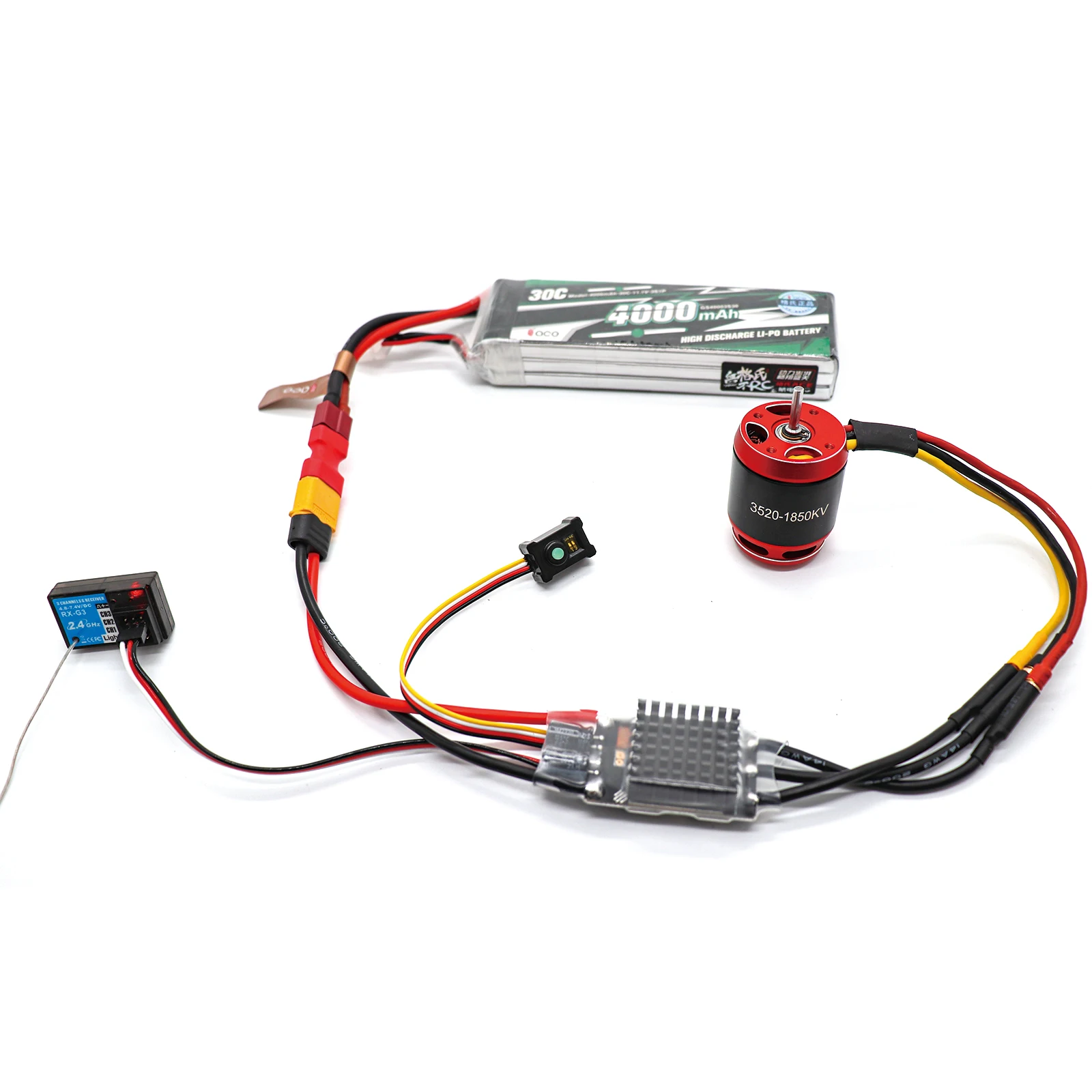 ESC RC AM32 Crawler ESC Power System Brushless Motor Combo RM-S20 Combo 80A ESC for RC CAR Axial SCX10 Traxxas TRX-4 TRX-6