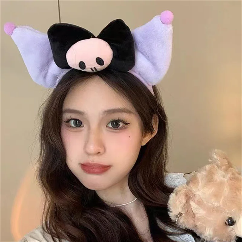 Kuromi Headband Cosplay Costume Cute Funny Headwear Hairband Halloween Prop Hair Accessories