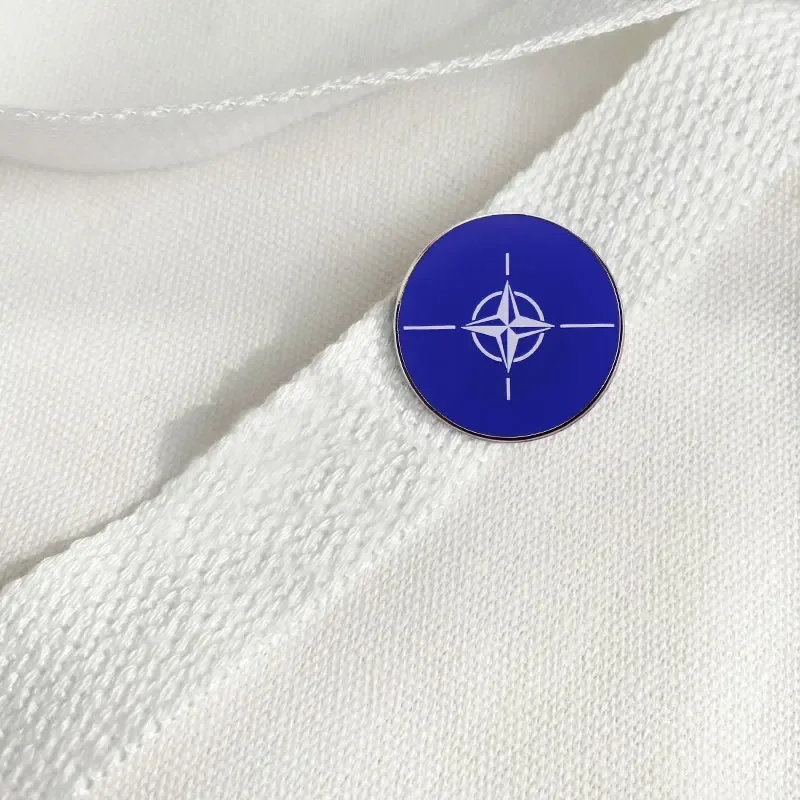 NATO MILITARY FLAG Badge Europe North Atlantic Treaty Organization Alliance Flags Enamel pin Emblem - view 6