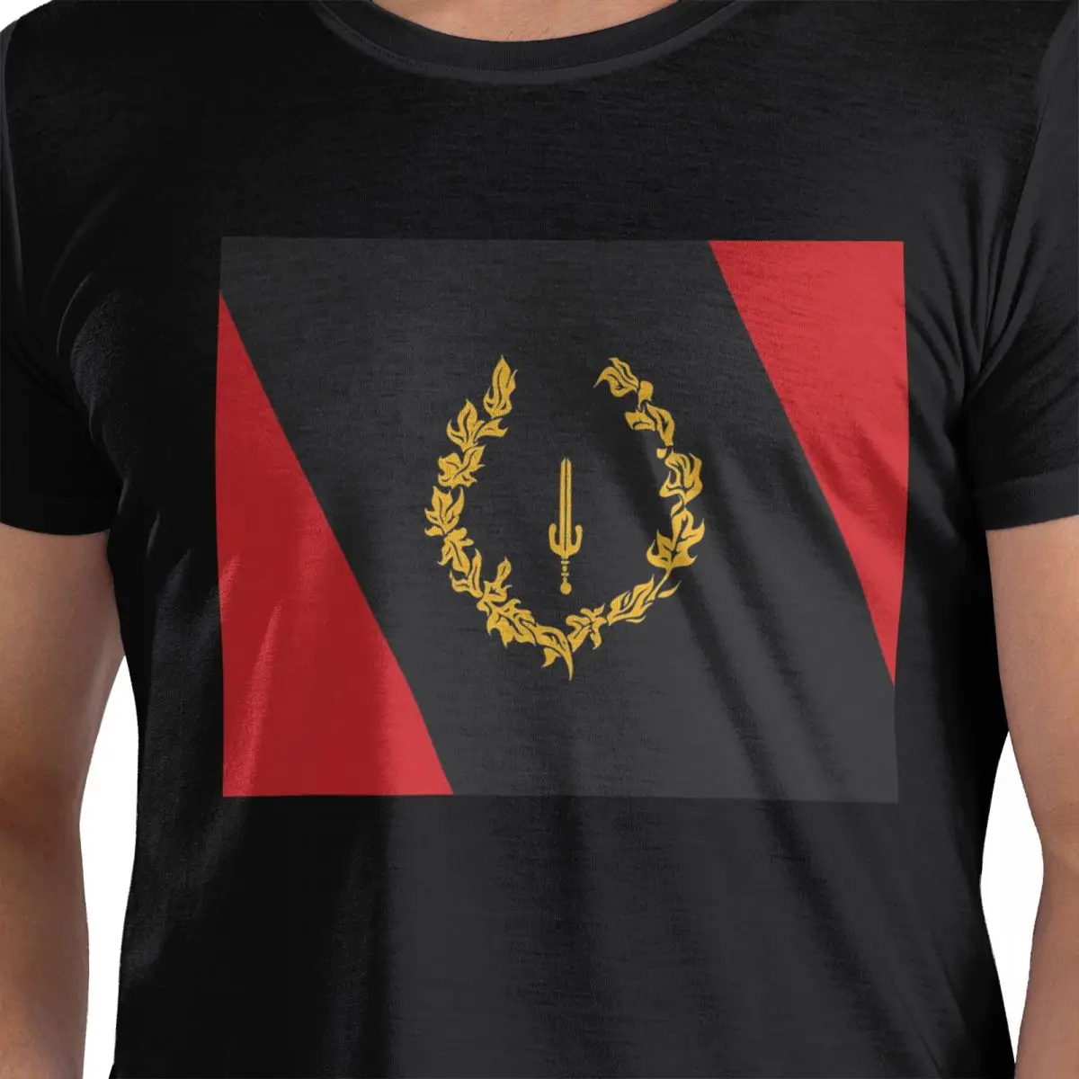 

Black American Heritage Flag (1) T-Shirt for Men Cotton Plus Size T Shirts Men's Tees Short Crew Neck Summer Clothes Tops S-3XL