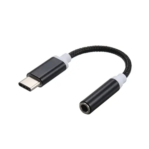 Type-C to Jack 3.5mm AUX Audio Cable Converter Adapter USB-C Male to 3.5mm Headphones Female Jack Replacement for Xiaomi Samsung