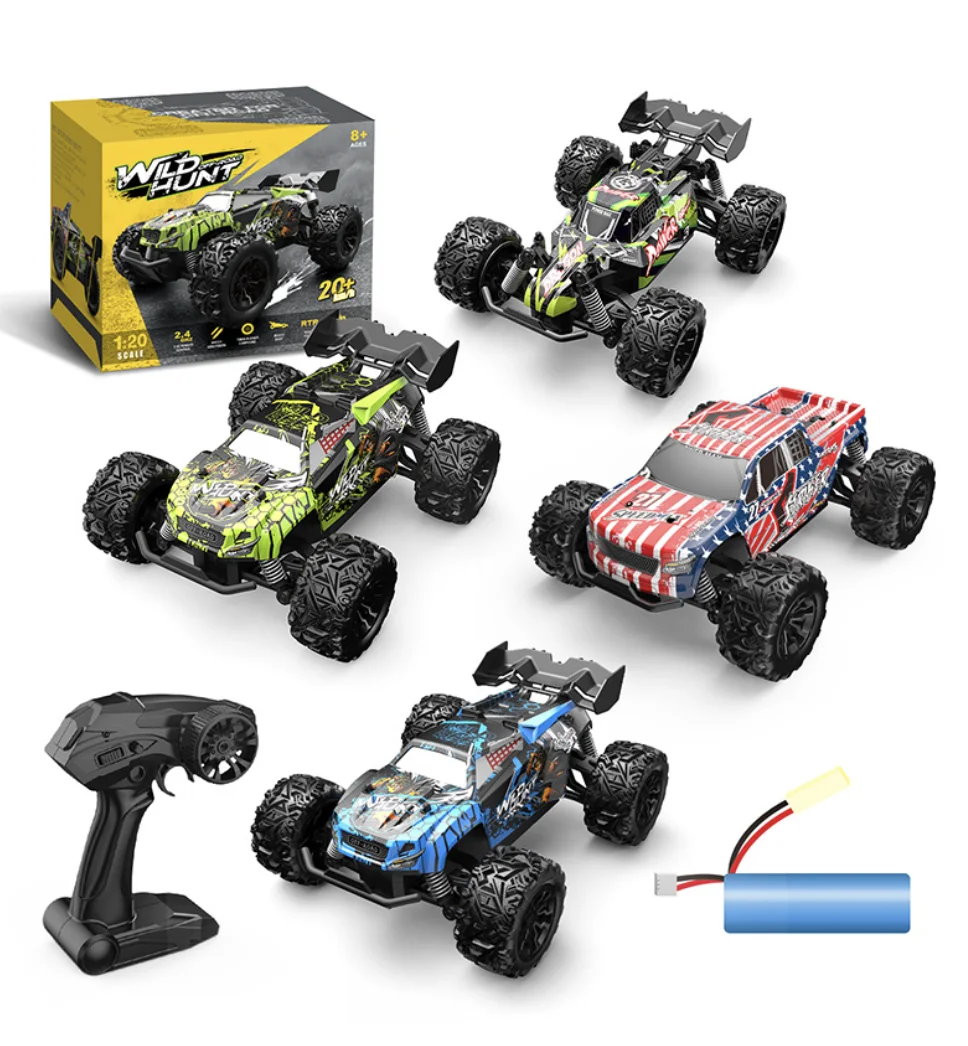 Mobil RC 1:20, mainan anak laki-laki SUV Off-Road Buggy truk, Radio 2.4G untuk menyenangkan luar ruangan