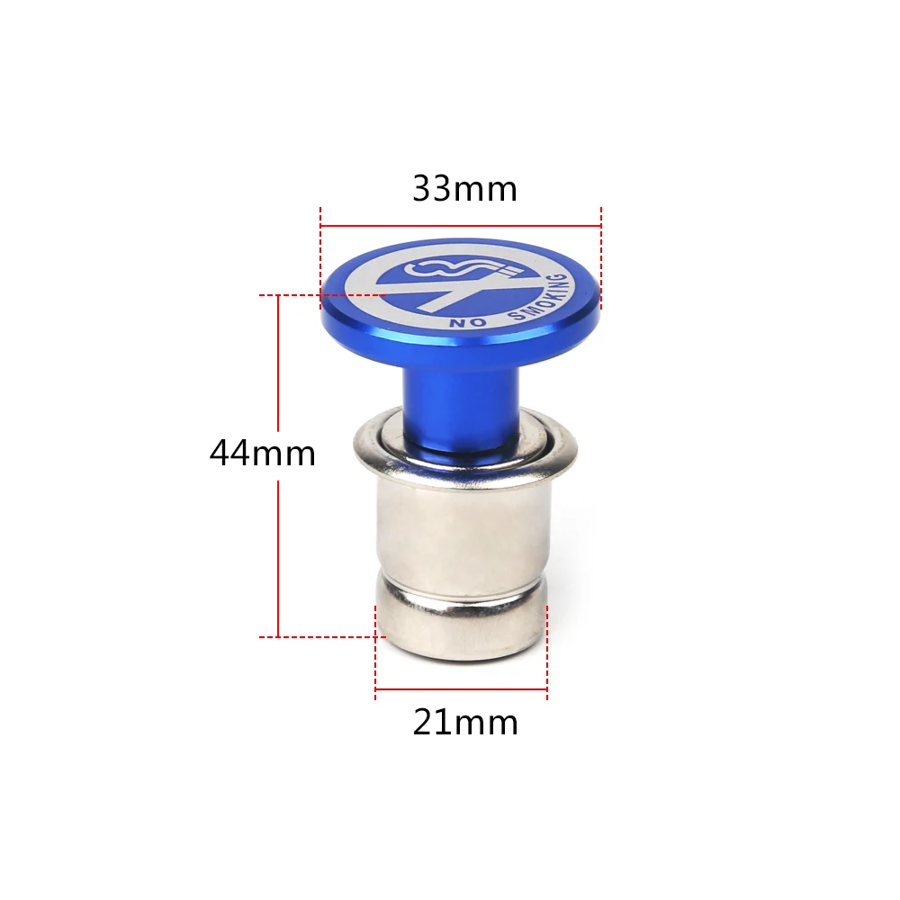 Aluminum 12 Volt Car Cigarette Lighter Replacement Fits Most Vehicles Button Car Cigarette Lighter Anodized