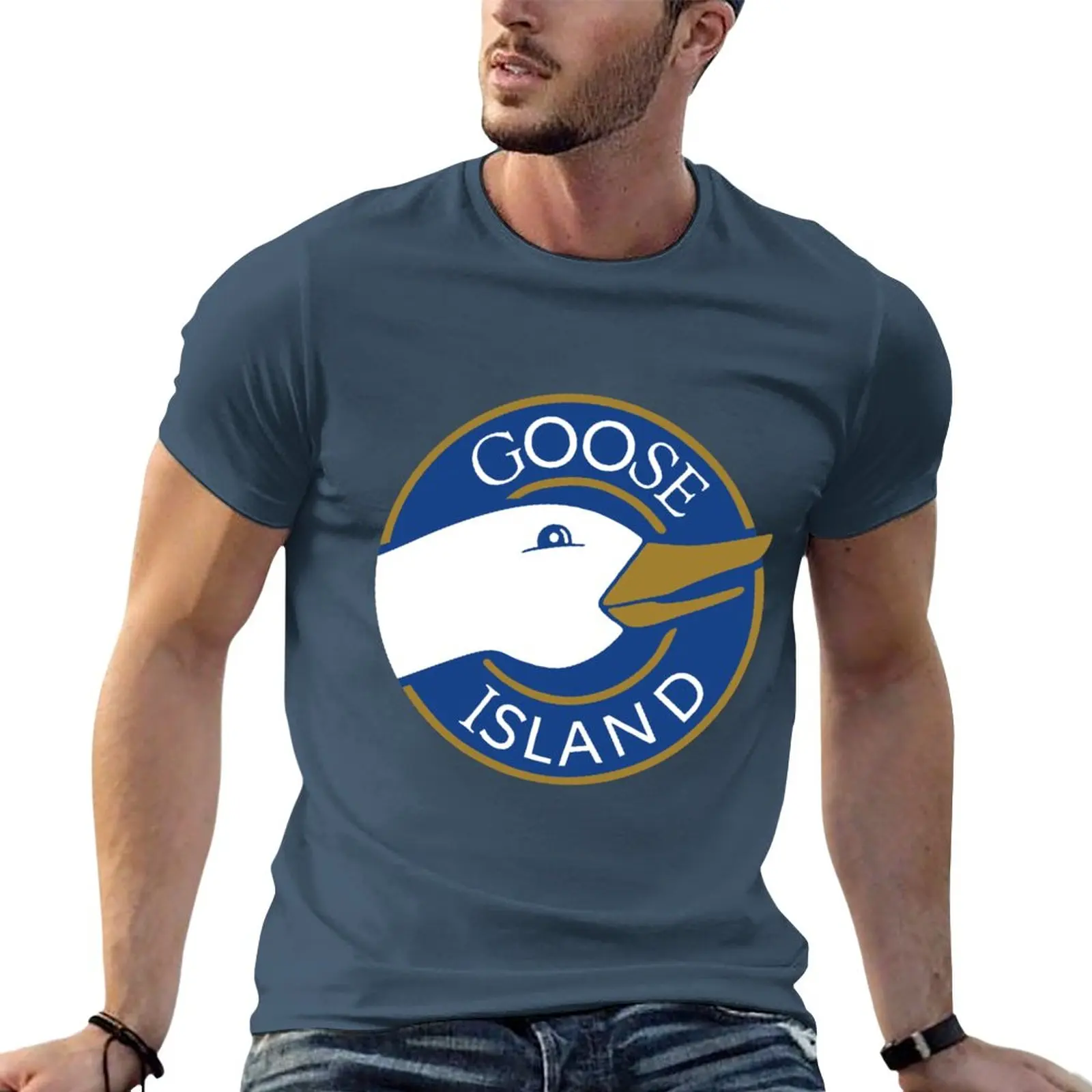 

Goose Island T-Shirt Short sleeve black t shirt oversized t shirt mens vintage t shirts