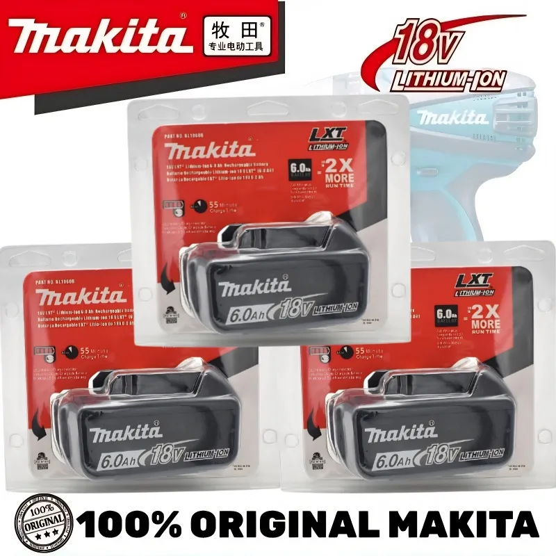 

Original Genuine Makita 18V Battery for 6Ah Battery BL1860 BL1850B BL1850 BL1840 BL1830BMakita Replacement Lithium Battery