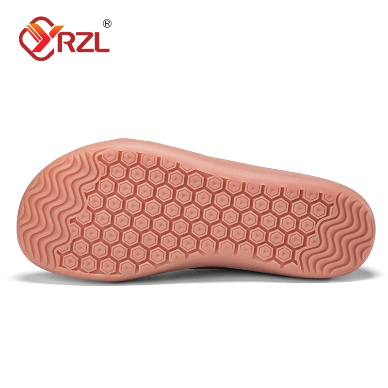 YRZL Minimalist Shoes for Men Wide Toe Barefoot Zero Drop Shoes Casual Artificial Leather Lightweight Walking Sneakers - Image 5