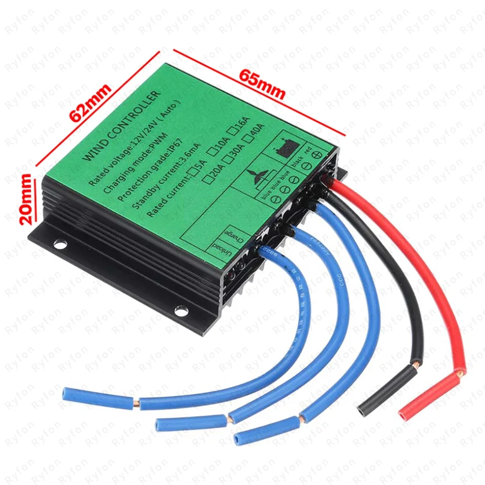 48V PWM Charge Controller Wind Turbine Generator System 12V/24V AUTO PWM Controller 48V 10A-40A PWM For Home Appliance 30A-40A view 4