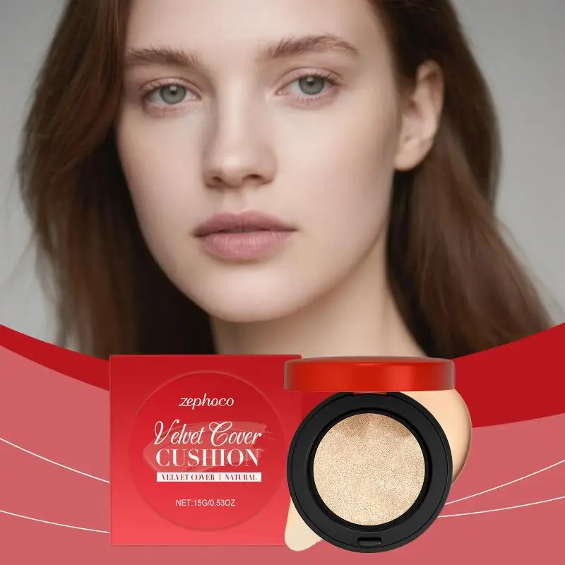 Corrector Hidratante con Cojín de Aire, Control de Grasa, Cubre Cicatrices de Acné, Ilumina el Rostro, Base de Maquillaje, Cosmético Impermeable
