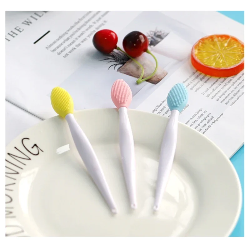 ميني بيوتي لينة التنظيف العميق مقشر 1 قطعة سيليكون فرشاة تنظيف الوجه الوجه الأنف المسام العميقة العناية بالبشرة فرك المطهر أداة #6